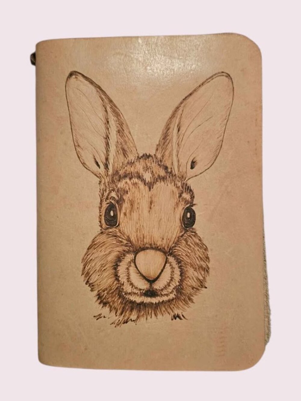 Rabbit Engraved Leather Refillable Journal